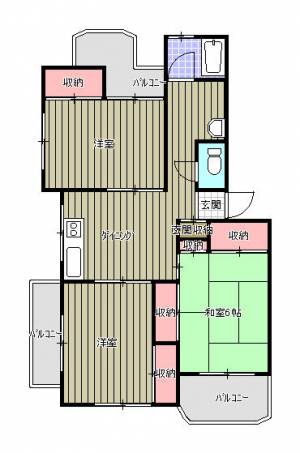 神野マンション の間取り画像