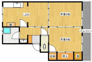 東雲マンション の間取り画像