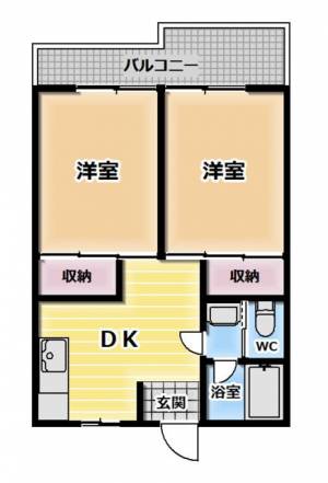 松本マンション 202 の間取り画像