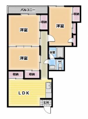 松本マンション 303 の間取り画像