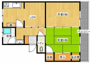 東雲マンションＢ棟 の間取り画像