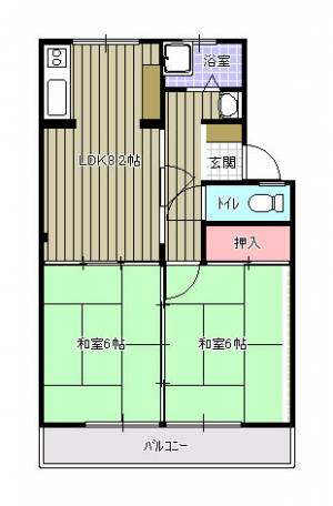 東雲マンションＢ棟 の間取り画像