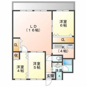 ベルレジョン 204号室 の間取り画像