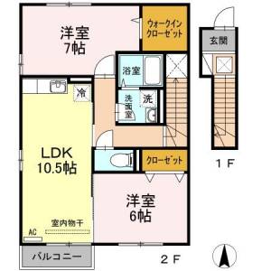 カンファートＡ の間取り画像