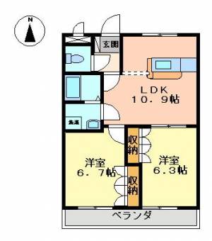 トーケン　プロニティ の間取り画像