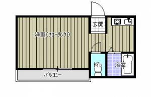 平形町アパート 東 の間取り画像