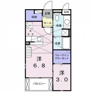 キャトル・セゾン駅前 ２０５ の間取り画像