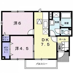 グラン・すずかぜの丘Ｃ １０１ の間取り画像