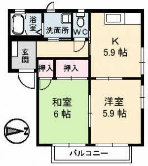 フォーレス横水 の間取り画像