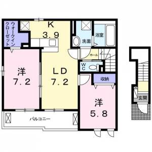 ネオ・クレメント　Ａ ２０１ の間取り画像