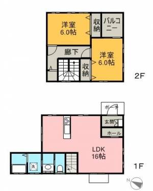 カンパニア西の土居 の間取り画像