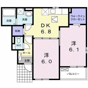 フェアリー政枝Ａ １０３ の間取り画像