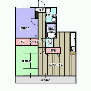 フォブール八幡 の間取り画像