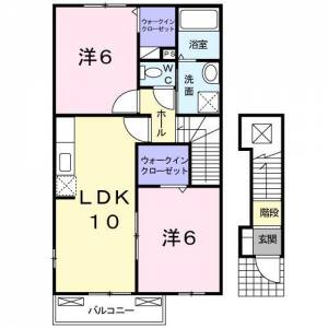 ペニーレインＣ ２０１ の間取り画像