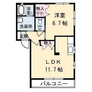 シャーメゾンさくら の間取り画像