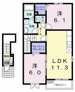 イリーデ・カーサⅡ ２０５ の間取り画像