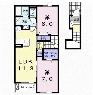 ソーレ　７Ｂ ２０２ の間取り画像