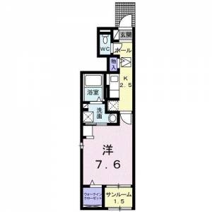 サンリット峰 １０７ の間取り画像