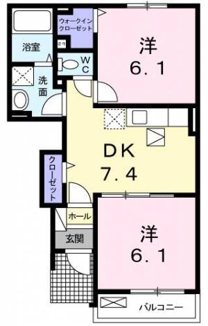 イリーデ・カーサⅡ １０３ の間取り画像