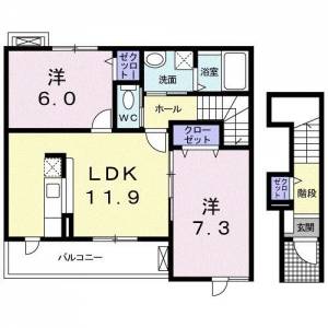 ファイン　イースト ２０３ の間取り画像