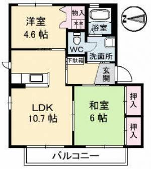 シャーメゾンＳＴ．大生院 の間取り画像