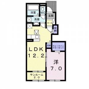 フロイデ　ＫＡＮＡＧＥＮ中村 １０５ の間取り画像