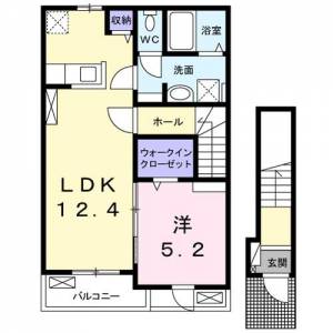 アトレ萩生 ２０２ の間取り画像