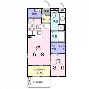 キャトル・セゾン駅前 １０５ の間取り画像