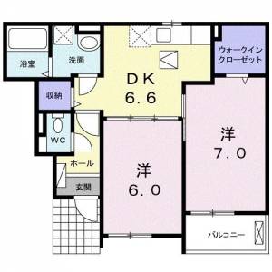 フェアリー政枝Ａ １０２ の間取り画像