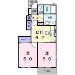 サンリットヒルズ １０１ の間取り画像