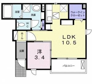 マウナ　レイ １０３ の間取り画像