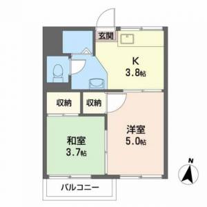 神野コーポ Ａ０００５ の間取り画像