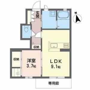 シャーメゾン・ディモア Ａ０１０１ の間取り画像