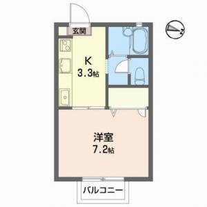 ディアス徳常 Ａ０２０３ の間取り画像