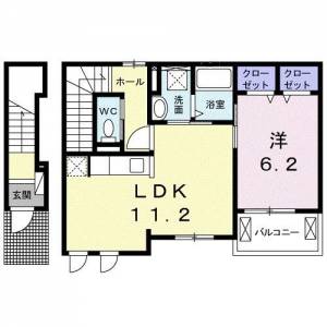 パールコート東雲 ２０２ の間取り画像