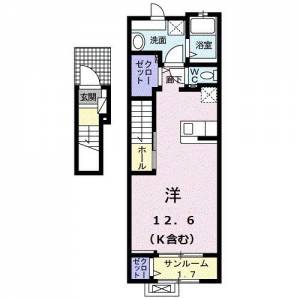 クラール泉池Ａ ２０２ の間取り画像