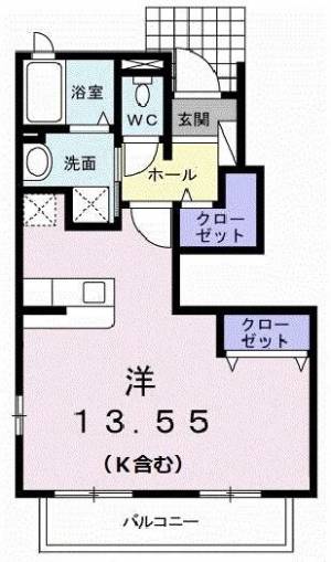 カレント・Ｋ １０１ の間取り画像