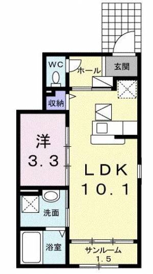 アイリス・テル １０１ の間取り画像