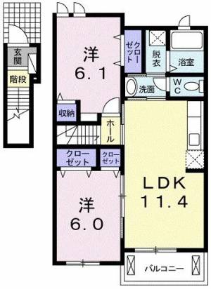 サンリットＩＫ ２０３ の間取り画像