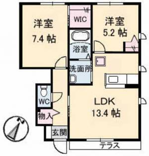 タウン表参道　Ｄ棟 Ｄ０１１３ の間取り画像