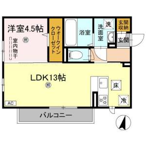 ソフィア庄内 101号 の間取り画像