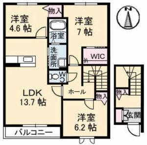 グランマスト久保田 ０２０７ の間取り画像