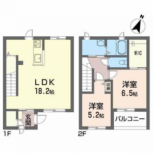 シャーメゾン恵比須 Ａ０１０３ の間取り画像