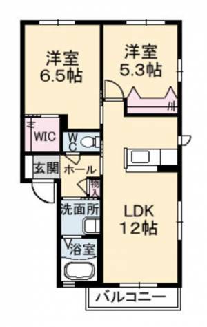 ファミーユ寿　Ｂ棟 Ｂ０２０５ の間取り画像