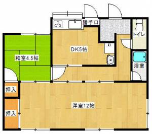 庄内町５丁目貸家 の間取り画像