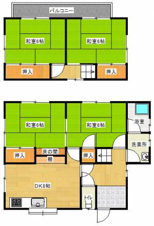 萩生２３４８貸家 27 の間取り画像