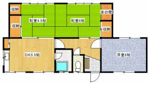 萩生２７２貸家 の間取り画像