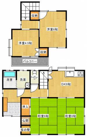 宇高町２丁目貸家 1139 の間取り画像