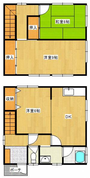 土橋１丁目借家 の間取り画像