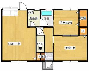 新居浜市下泉町 一戸建 の間取り画像